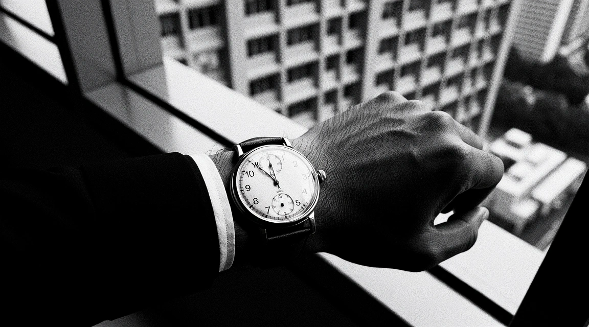 Mechanical watch detail
